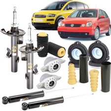 Kit 4 ammortizzatori +Supporti Tamponi Cuscinetti POLO IBIZA FABIA A2 2000-2010