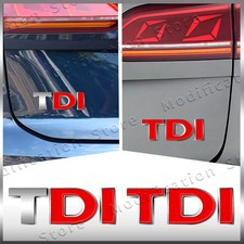 TDI Emblema 3D ABS Cromo Logo