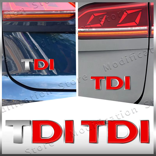 Tdi emblema abs cromo - tdi,