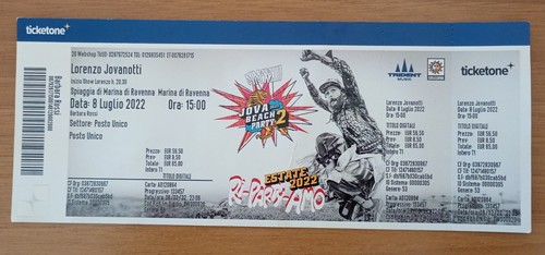 Biglietto ticket jovanotti - ticket,