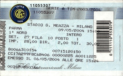 Biglietto stadio inter milan - biglietto,