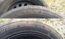 4 cerchi + 4 gomme neve usate Sunny 215/55R17 98V