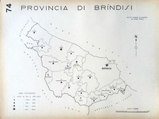 1938 COMUNI PROVINCIA BRINDISI MESAGNE LATIANO CAROVIGNO OSTUNI FASANO ORIA
