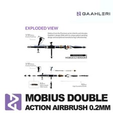 Ricambi e accessori per aerografo Gaahleri Premium Series Mobius 0.2 mm