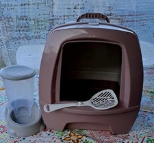 lettiera gatto chiusa Con Paletta E dispenser Cricchette