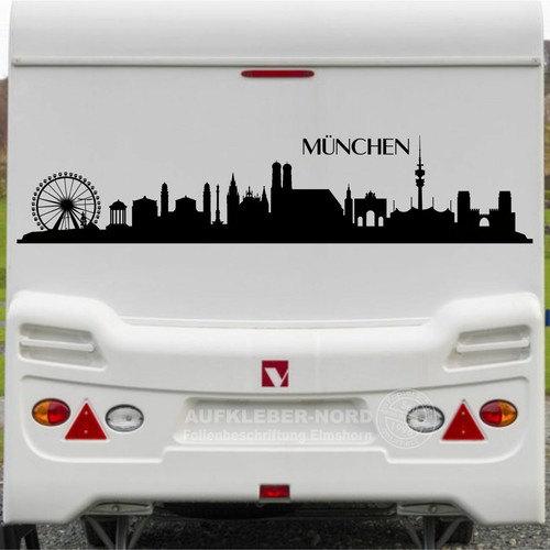 Adesivo auto monaco skyline - monaco,