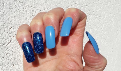 Unghie finte decorate mano - ,