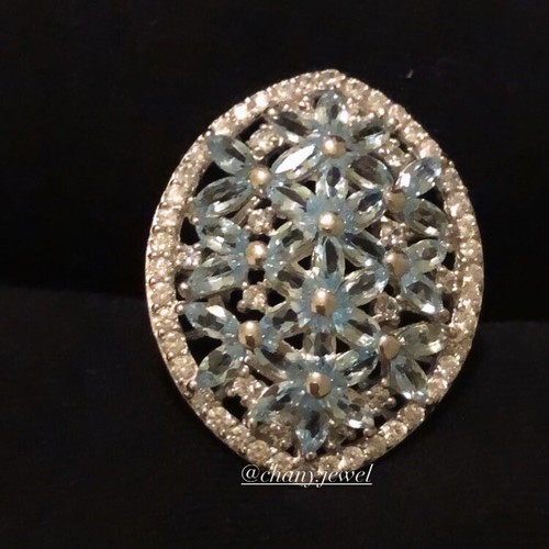 Anello acquamarina 925 - anello,