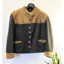 Giaccone lana pelle - uomo, tg