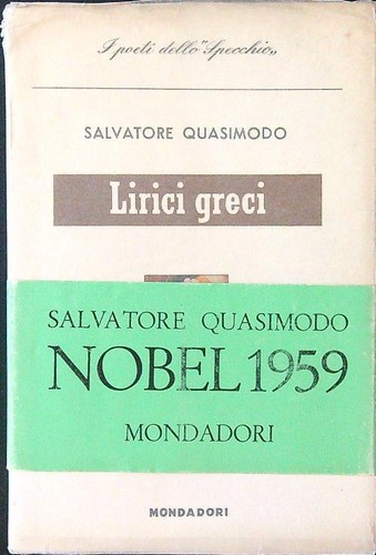 Lirici greci quasimodo - lirici, s