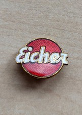 Vintage enamel Eicher Diesel Preissler Pforzheim Tractor brooch pin badge