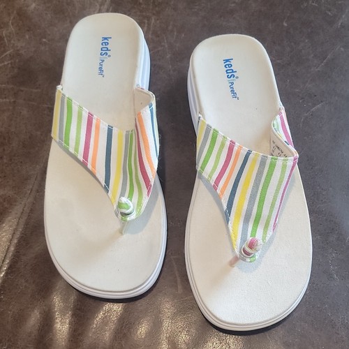Sandali keds bianchi righe - bianchi,