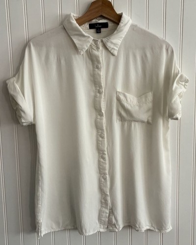 Top bianco con bottoni - ,