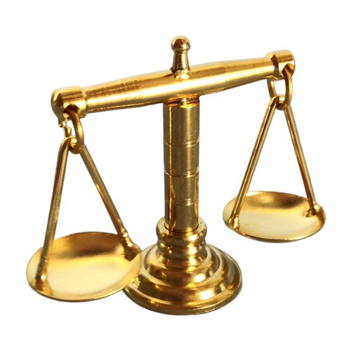 Dolls house gold weighing - dolls,