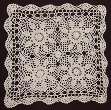 Tappetino vaso uncinetto pizzo