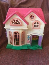 casa delle bambole tipo barbie polly poket vecchi giocattoli vintage 38x34