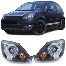 Coppia fari H4 neri +