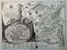 RAVENNA RARA 1690 CORONELLI  Carta Geografica Originale - Pianta - ROMAGNA
