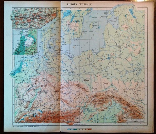 Carta geografica antica europa - antica,