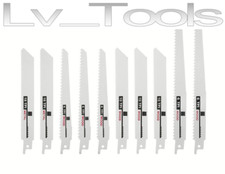 SET LAMA LAME SEGA SEGHETTO A GATTUCCIO RICAMBIO FERRO METALLO LEGNO 10 PZ STA