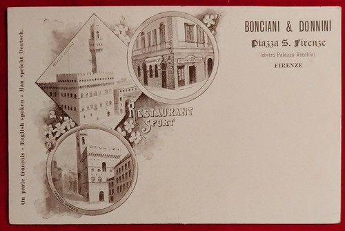 Cartolina firenze bonciani - cartolina,