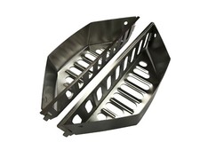 Porta cesto carbone acciaio