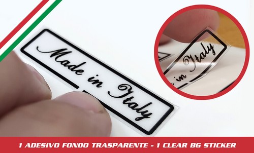 Adesivo made italy - in,