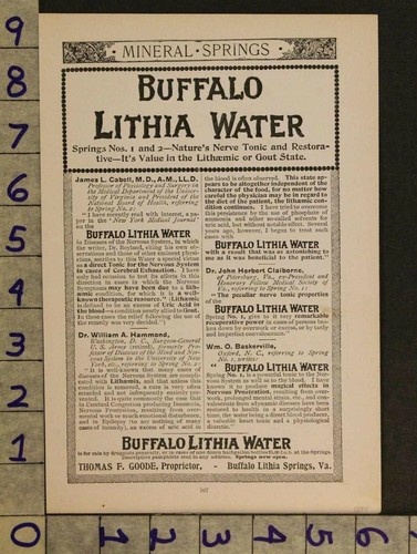 1894 medical buffalo lithia - buffalo,