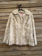 Giacca pelliccia visone bianca