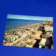 RIVIERA ADRIATICA VILLA MARINA SPIAGGIA E ALBERGHI CARTOLINA VINTAGE