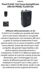 Coppia casse amplificate usate Proel flash 250W