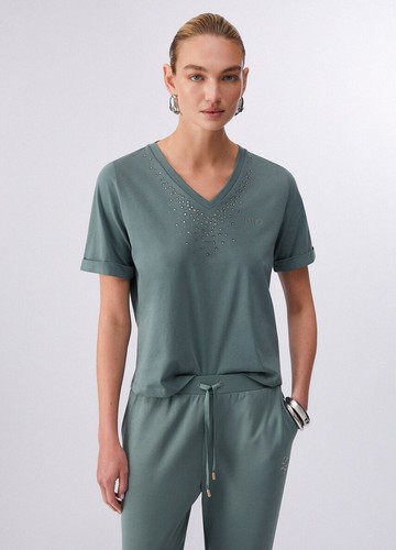 Liu shirt con strass - jo,