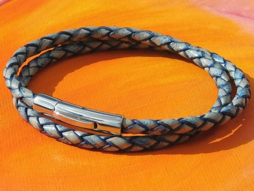 Bracciale uomo donna - 4mm, pelle