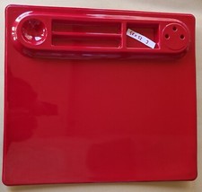 SOTTOMANO SCRITTOIO UFFICIO GIOVANI ROSSO ANNI 80  VINTAGE STOCK OFFERTA (3)