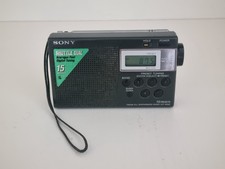 Radio portatile Sony ICF M260 vintage nera FM AM 15 memories Shuttle dial usata