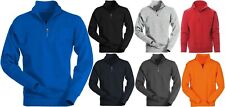 Taglie Forti Uomo Felpa Maglia Cotone Mezza Zip Over Size Fino 7XL No Maxfort
