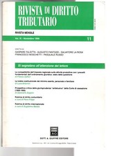 RIVISTA DI DIRITTO TRIBUTARIO - VOL IX, N 11, NOVEMBRE - 1999