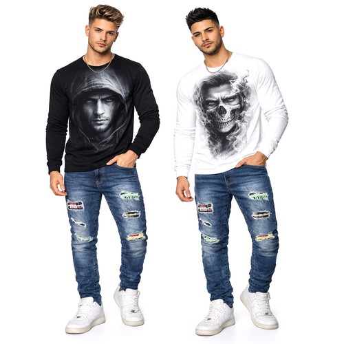 Jeans uomo denim pantaloni - uomo,