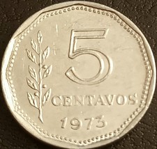ARGENTINA MONETA 5 PESS 1973