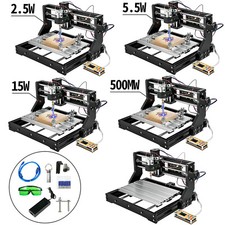 VEVOR CNC 3018 Pro Machine 500/2500/5500 mW 15 W Graveur Laser Gravure Cuir Bois