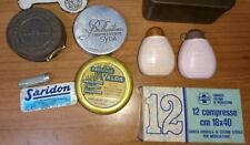 Scatole farmaci, medicinali e medicamenti antiche di varie epoche.