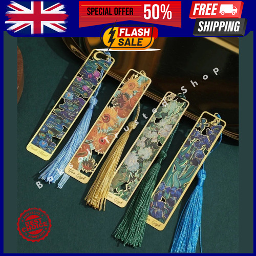 Metal art bookmark tassel van - metal,