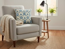 Copricuscino Suzani Uzbeko blu