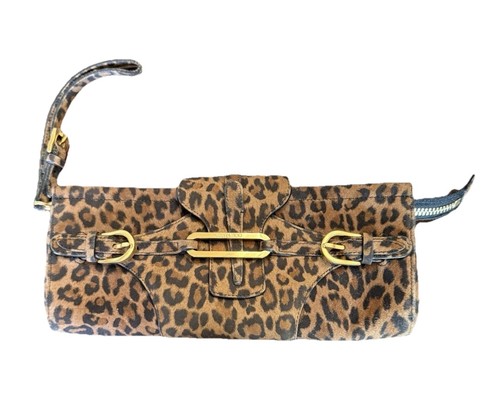 Borsa pochette leopardata