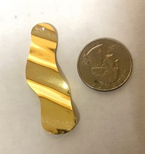 13x Charm Placca Oro con Foro