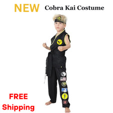 NUOVO Costume Cobra Kai Gi per
