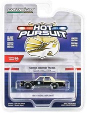 1983 Dodge Diplomat - Florida Highway Patrol POLIZIA **** Greenlight Pursuit 1:64