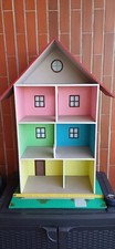 Gigante Casa Casetta delle Bambole In Legno Fatta A Mano Cm 82x50 Perfetta