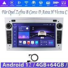 Per Opel Zafira B Astra H Vectra C Corsa D 2 DIN 8 ~ core Android GPS autoradio 4G