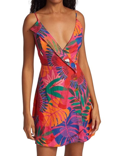 Minidress farm rio lino ara - lino,